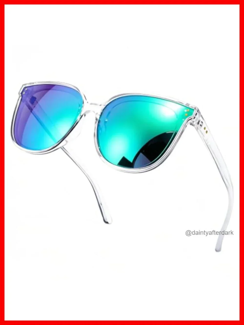 Oversized Cateye Polarized Sunglasses UV400 Protection